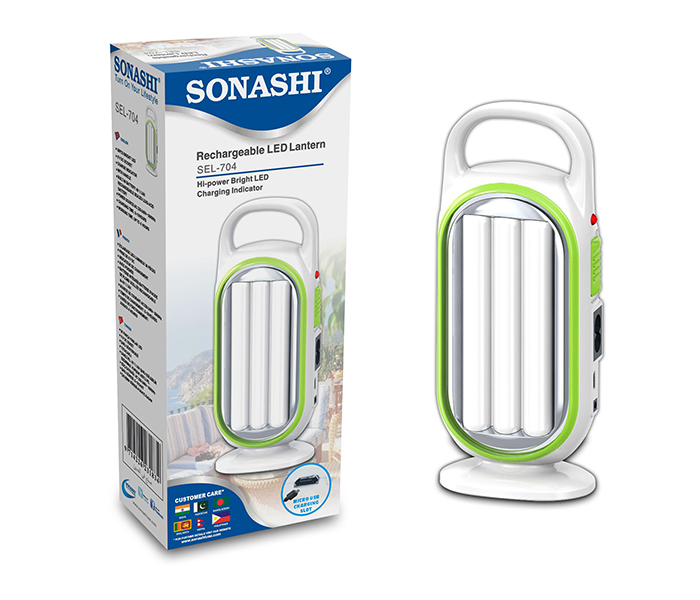 Sonashi SEL-704 36 Piece Rechargeable LED Lantern with Handle - Green - Zoom Image 3