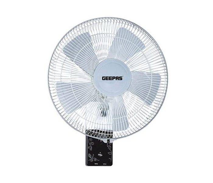 Geepas GF9606 16-inch 3 Speed Wall Fan with 5 Leaf Blades - Zoom Image 2