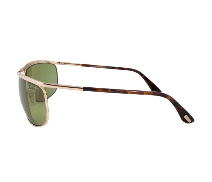 Tomford TF418 28N Ryder Rectangular Gold Frame & Green Mirrored Sunglasses for Unisex - Zoom Image 2