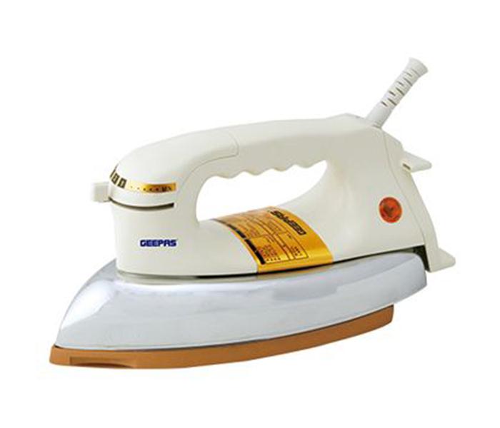 Geepas GDI7722 Non-Stick Golden Teflon Dry Iron - Zoom Image 1