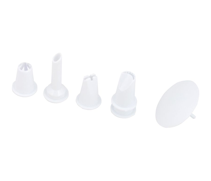 Prestige PR9657 Icing Bag with 6 Plastic Nozzles, White & Red - Zoom Image 1