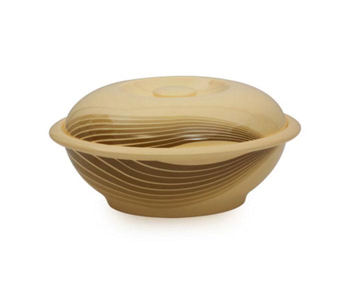 Royalford RF8183 10-inch Melamine Radiant Thai Soup Bowl with Lid - Brown - Zoom Image