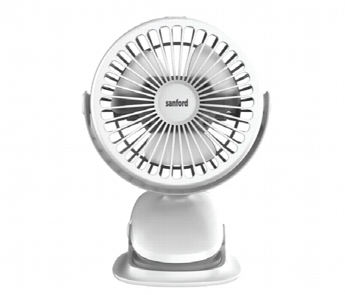 Sanford Sf6664Pcf Portable Adjustable Rotation Clip Fan - White - Zoom Image 3