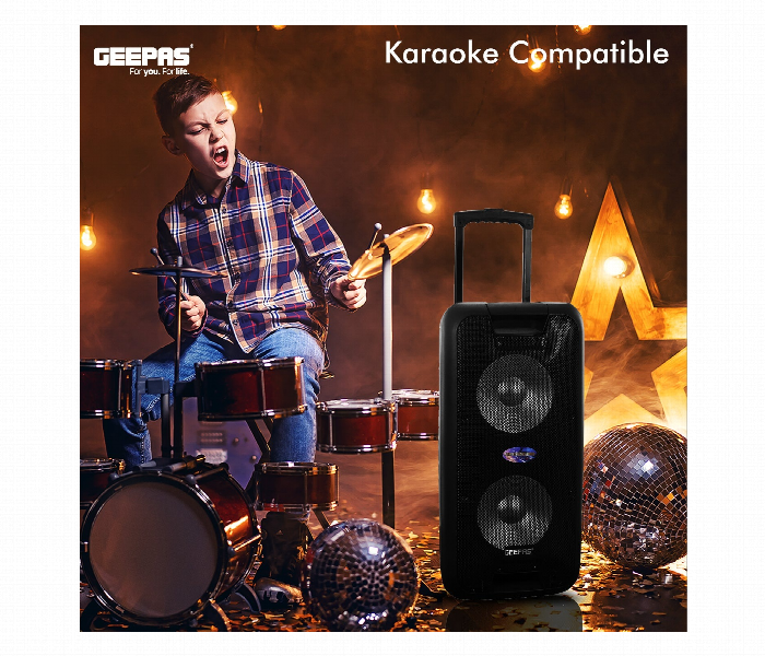 Geepas Gms8574 Portable And Rechargeable Professional Speaker With Bluetooth - Zoom Image 3