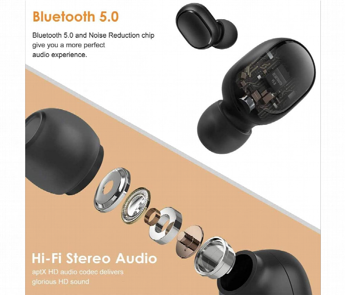 Xiaomi Mi True Wireless Earbuds  2 Basic  Black - Zoom Image 6