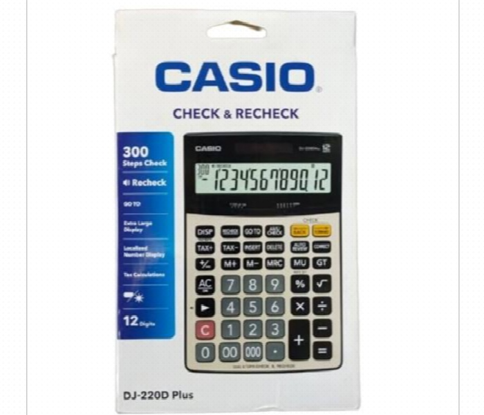 Casio Dj 220D Plus Desktop Type Calculator Black - Zoom Image 2