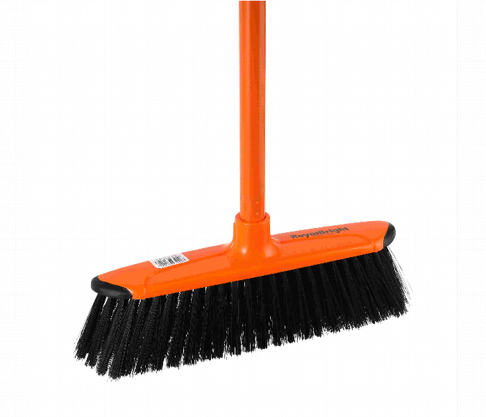 Royalford Rf4884 Broom With Handle Orange And Black - Zoom Image 2