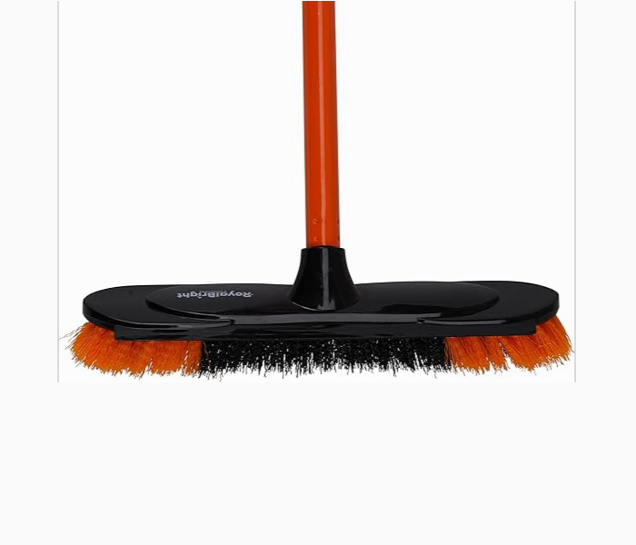 Royalford Rf4885 Hard Broom With Handle Orange And Black - Zoom Image 3