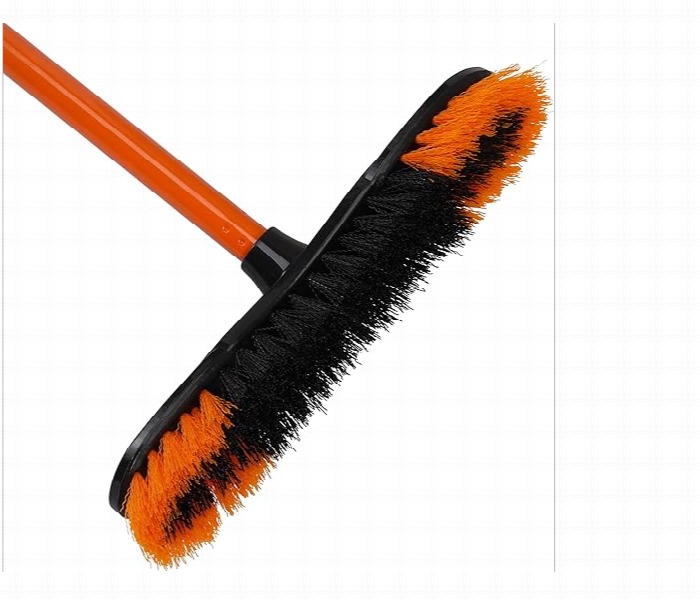 Royalford Rf4885 Hard Broom With Handle Orange And Black - Zoom Image 2