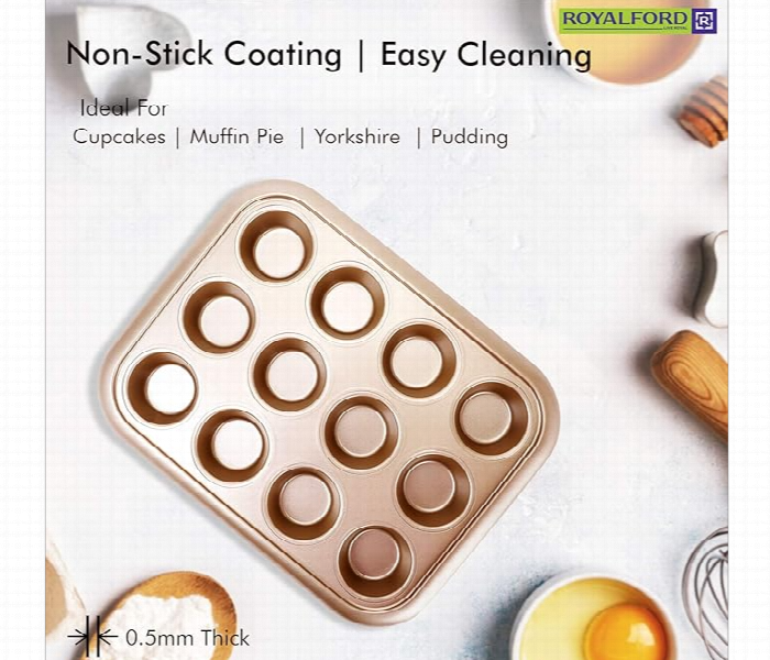 Royalford Rf8793 12 Cup Muffin Pan - Zoom Image 4