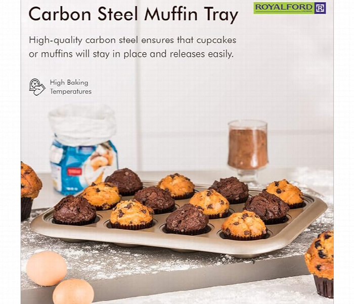 Royalford Rf8793 12 Cup Muffin Pan - Zoom Image 3