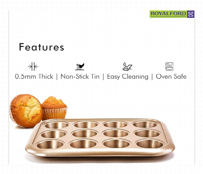 Royalford Rf8793 12 Cup Muffin Pan - Zoom Image 2