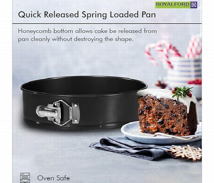 Royalford Rf7036 24Cm Spring Form Cake Pan Black - Zoom Image 5