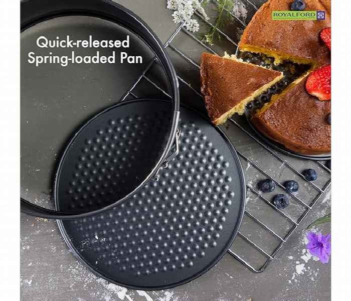 Royalford Rf7036 24Cm Spring Form Cake Pan Black - Zoom Image 4