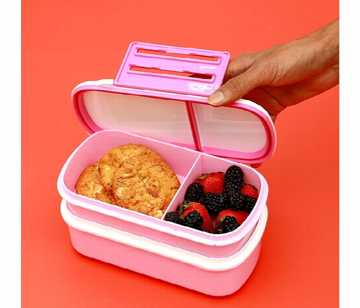 Royalford Rf4399 2 Layer Air Tight Lunch Box Pink - Zoom Image 3