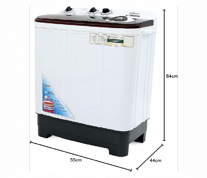 Clikon Ck622 220V 7 Kg Top Load Semi-Automatic Twin Tub Washing Machine - Zoom Image 6