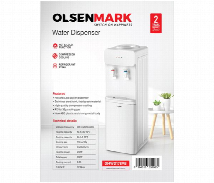 Olsenmark Omwd1789 Water Dispenser - Zoom Image 2