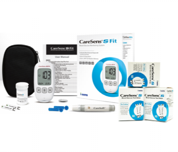 Caresens S Fit Bloodglucose Monitoring System Combo Pack - Zoom Image