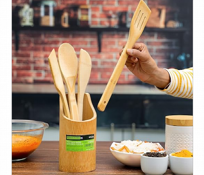 Royalford Rf10239 Bamboo Kitchen Tool Set - Zoom Image 4