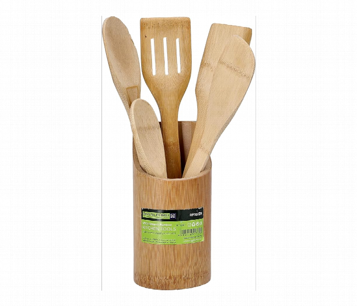 Royalford Rf10239 Bamboo Kitchen Tool Set - Zoom Image 1