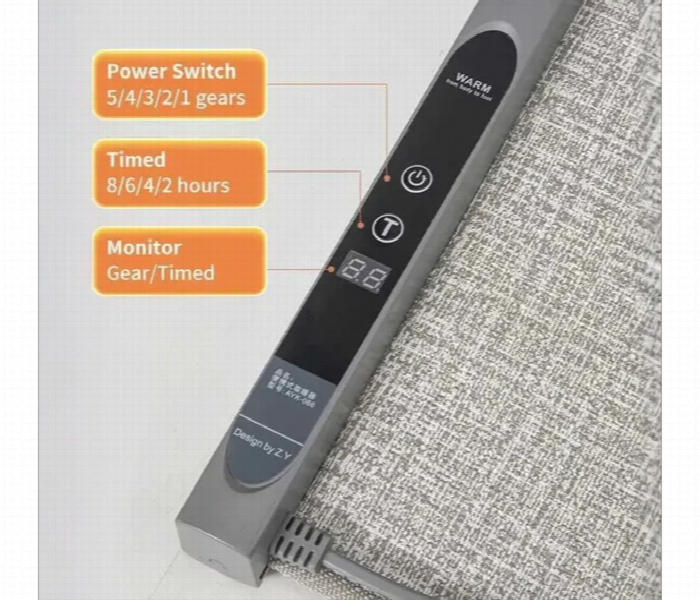 Round Panel Heater Foot Warmer App Control - Zoom Image 5