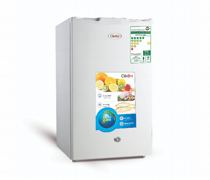 Clikon Ck6003 90 Litres Single Door Refrigerator, Silver - Zoom Image 1
