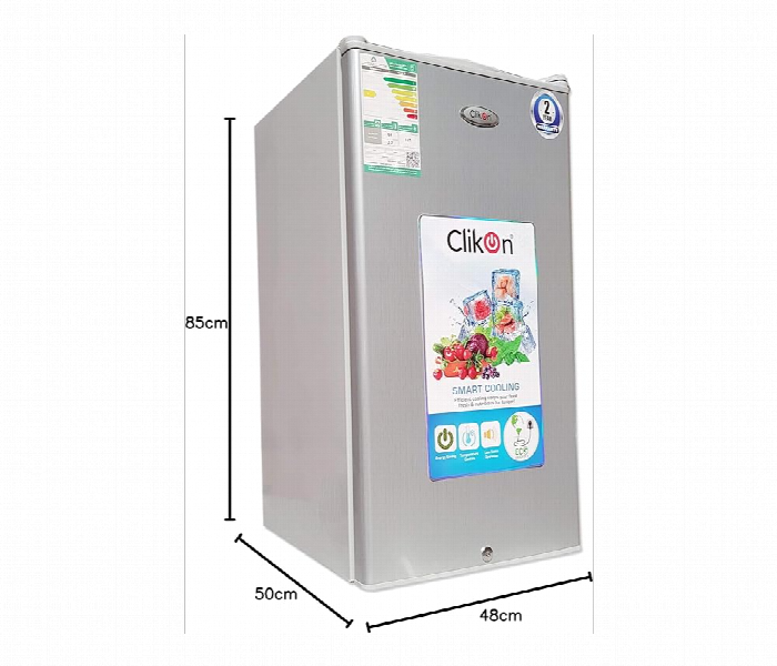 Clikon Ck6003 90 Litres Single Door Refrigerator, Silver - Zoom Image 3