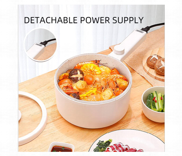 Portable Electric Hot Pot Cooker Steamer Multifunctional Non Stick Pan Suitable For Ramen Steak Egg Rice Oatmeal Soup - Zoom Image 1