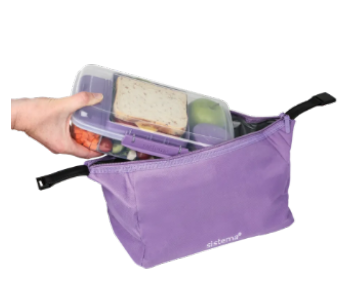 Sistema To Go Lightweight Lunch Carrying Bag Purple - Zoom Image 4