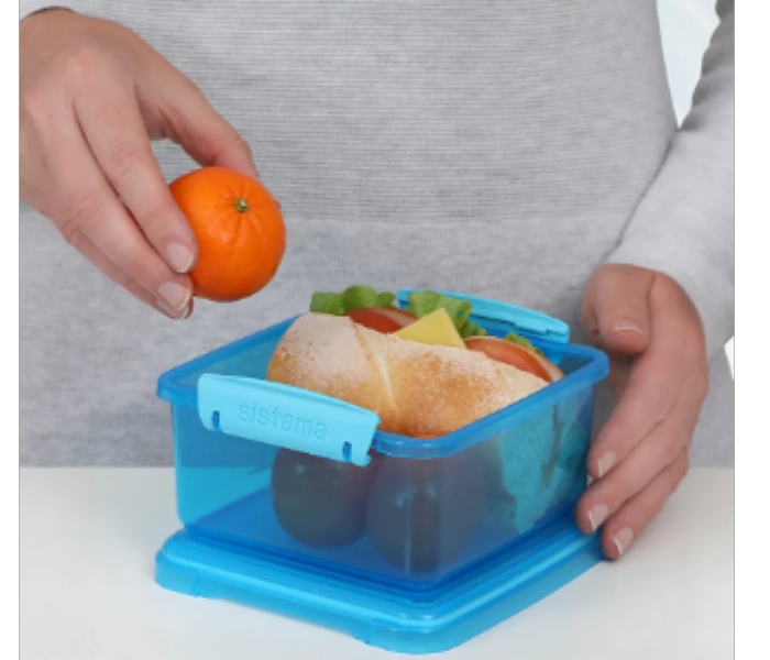 Sistema1200 ML Lunch Plus Lunch Box Blue - Zoom Image 3