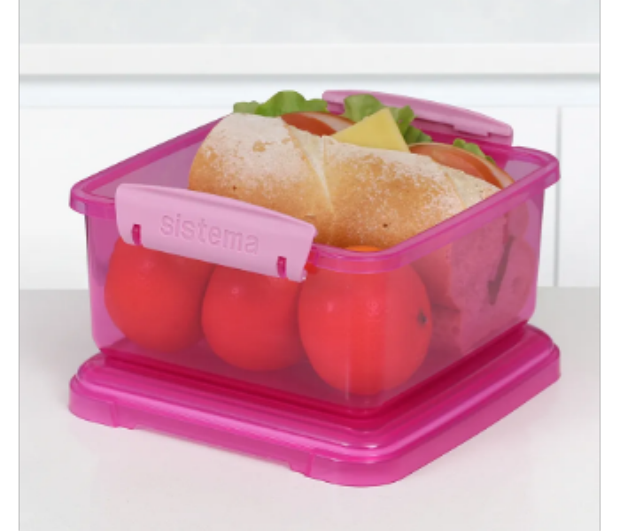 Sistema1200 ML Lunch Plus Lunch Box Pink - Zoom Image 3