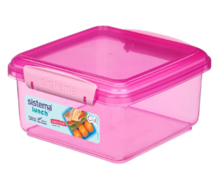 Sistema1200 ML Lunch Plus Lunch Box Pink - Zoom Image 1