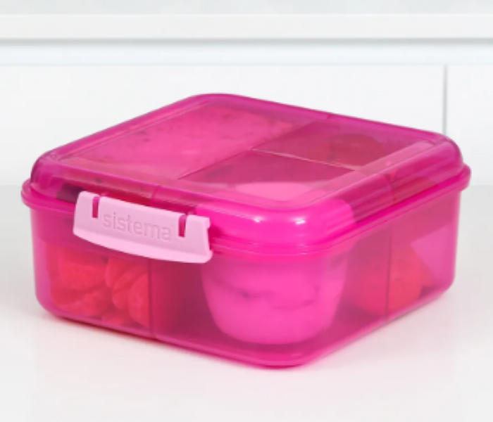 Sistema 1250 ML Bento Cube Lunch Box Pink - Zoom Image 3