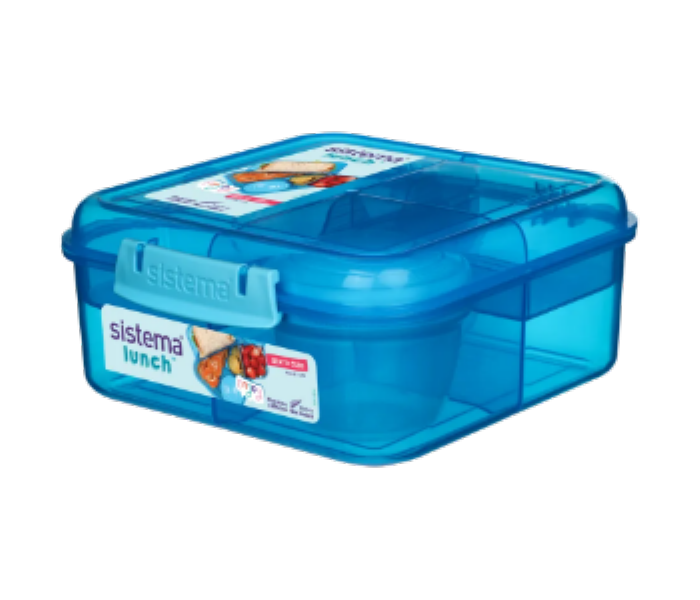 Sistema 1250 ML Bento Cube Lunch Box Blue - Zoom Image 1