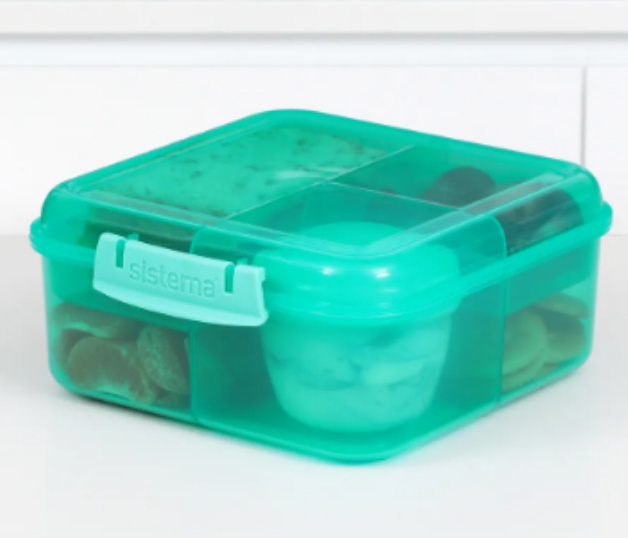 Sistema 1250 ML Bento Cube Lunch Box Minty Teal - Zoom Image 3