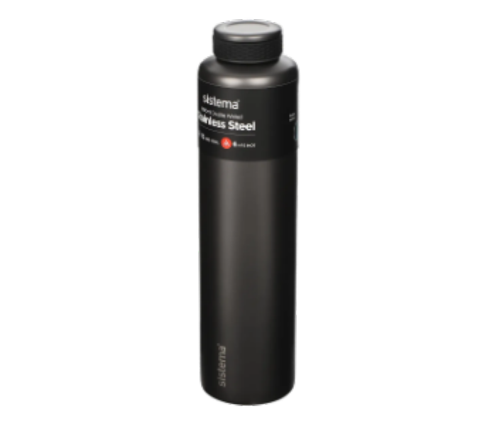 Sistema 600 ML Chic Stainless Steel Bottle Black 520 - Zoom Image 1