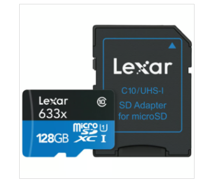 Lexar Micro SD Card With Reader 633A 128GB - Zoom Image