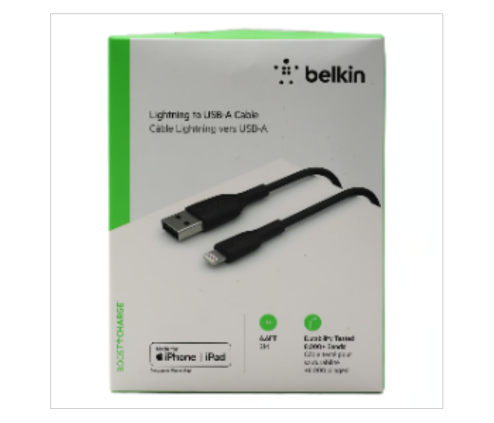 Belkin Lightning USB Cable CAA001BT 2Meter Black - Zoom Image 2