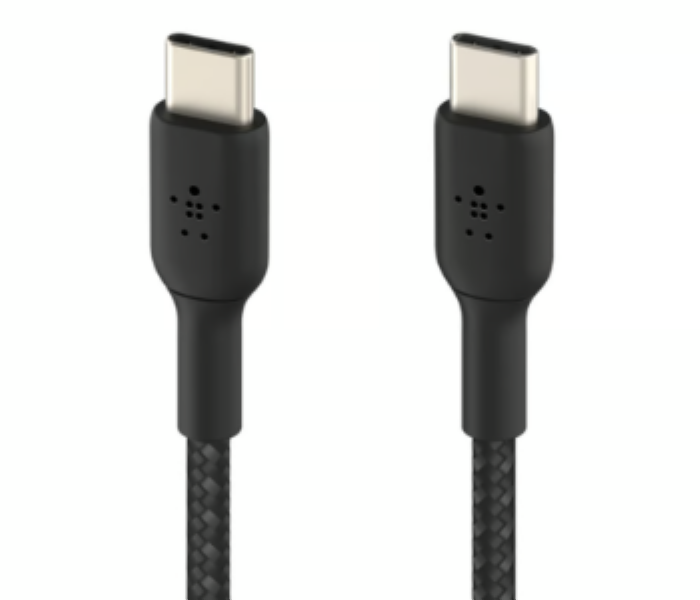 Belkin BoostCharge Braided USB C to USB C Cable 1 m Black CAB004BT - Zoom Image 2