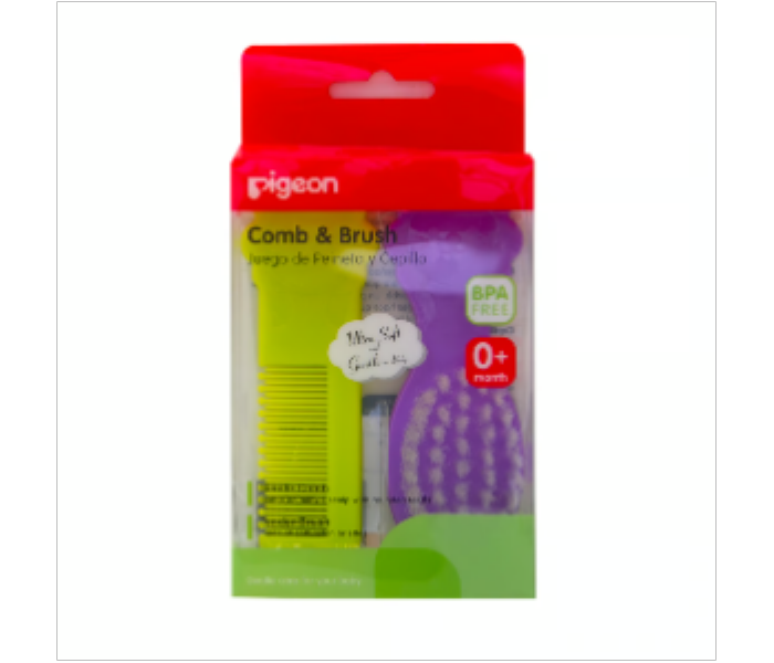 Pigeon Comb And Brush Set For Baby Assorted 1 Set - Zoom Image