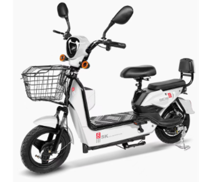 Battery Bike 2 Seater White - Zoom Image