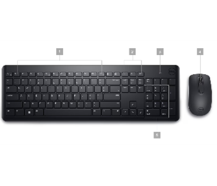 Dell Wireless Keyboard and Mouse KM3322W - Zoom Image 3