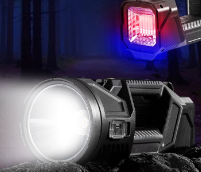 7 in 1 Multi Functional Brightest XHP70 Rechargeable LED Emergency Flashlight Torch Light Long Range Solar Searchlight - Zoom Image 3