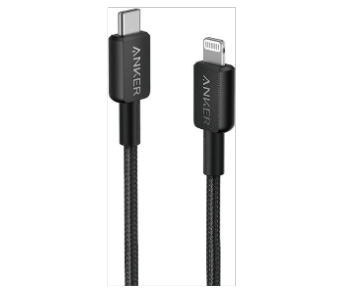 Anker 322 USB C to Lightning 3ft Braided Cable A81B5H11  BLACK - Zoom Image 3