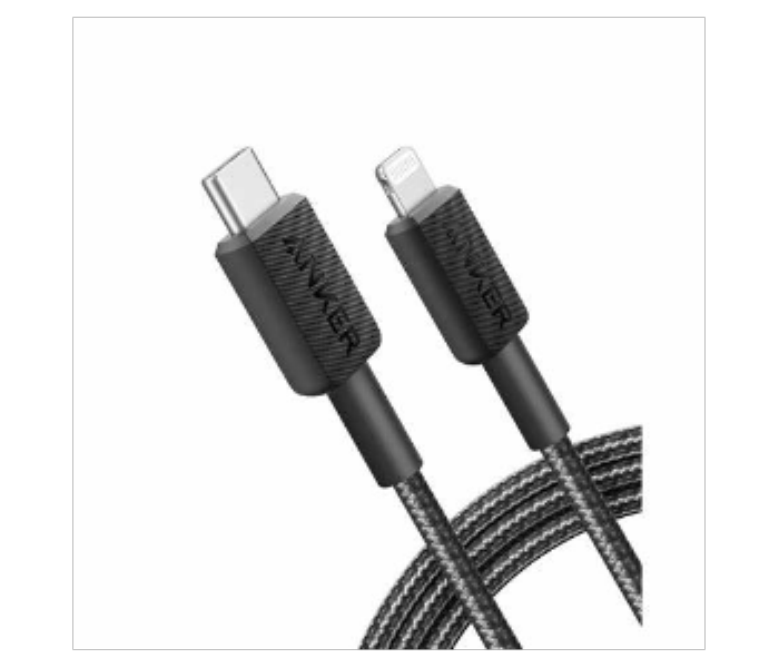 Anker 322 USB C to Lightning 3ft Braided Cable A81B5H11  BLACK - Zoom Image 2