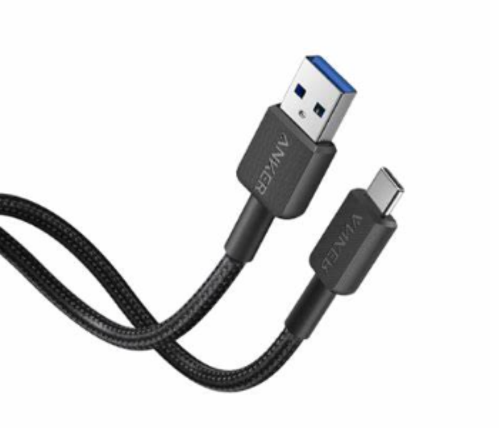 Anker 322 USB A to USB C 3ft Braided Cable A81H5H11 BLACK - Zoom Image 3