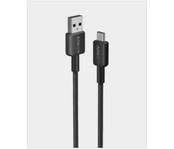 Anker 322 USB A to USB C 3ft Braided Cable A81H5H11 BLACK - Zoom Image 2