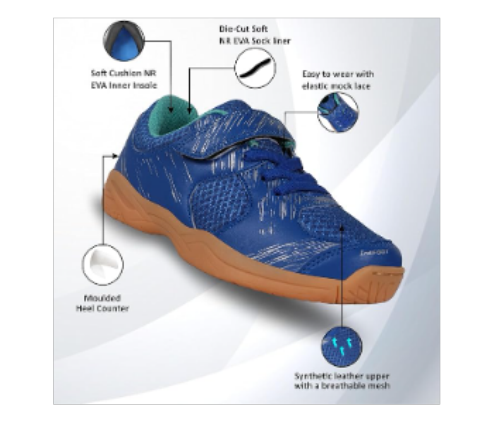 NIVIA APPEAL KIDS BADMINTON SHOE ROYAL BLUE - Zoom Image 2