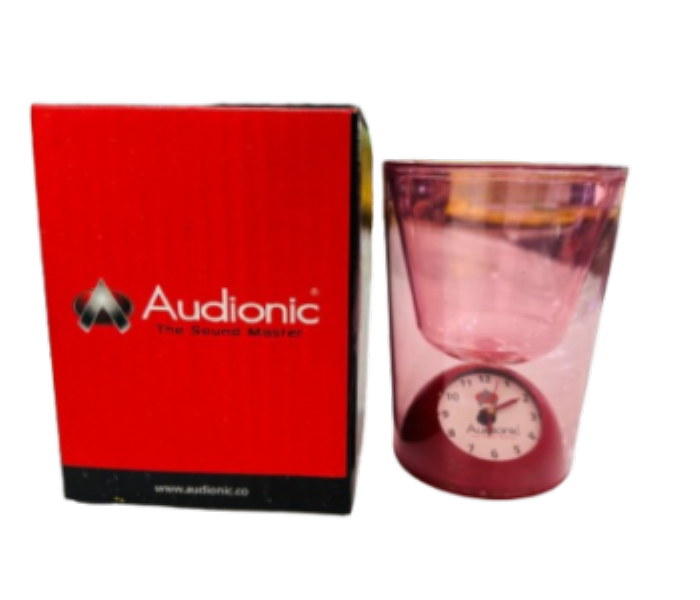 Audionic Pen Holder with Clock Red - Zoom Image