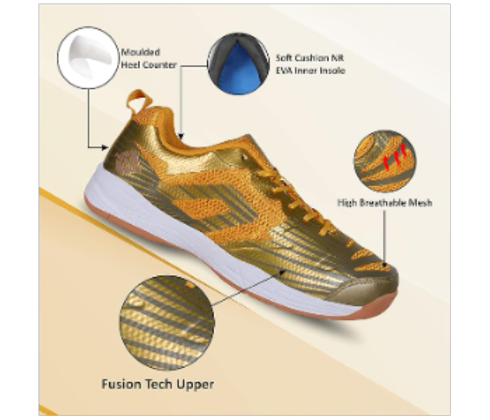 NIVIA SUPER COURT 2 BADMINTON SHOE GOLD - Zoom Image 3